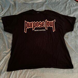 Justin Bieber Purpose Tour Graphic Tee Size XL